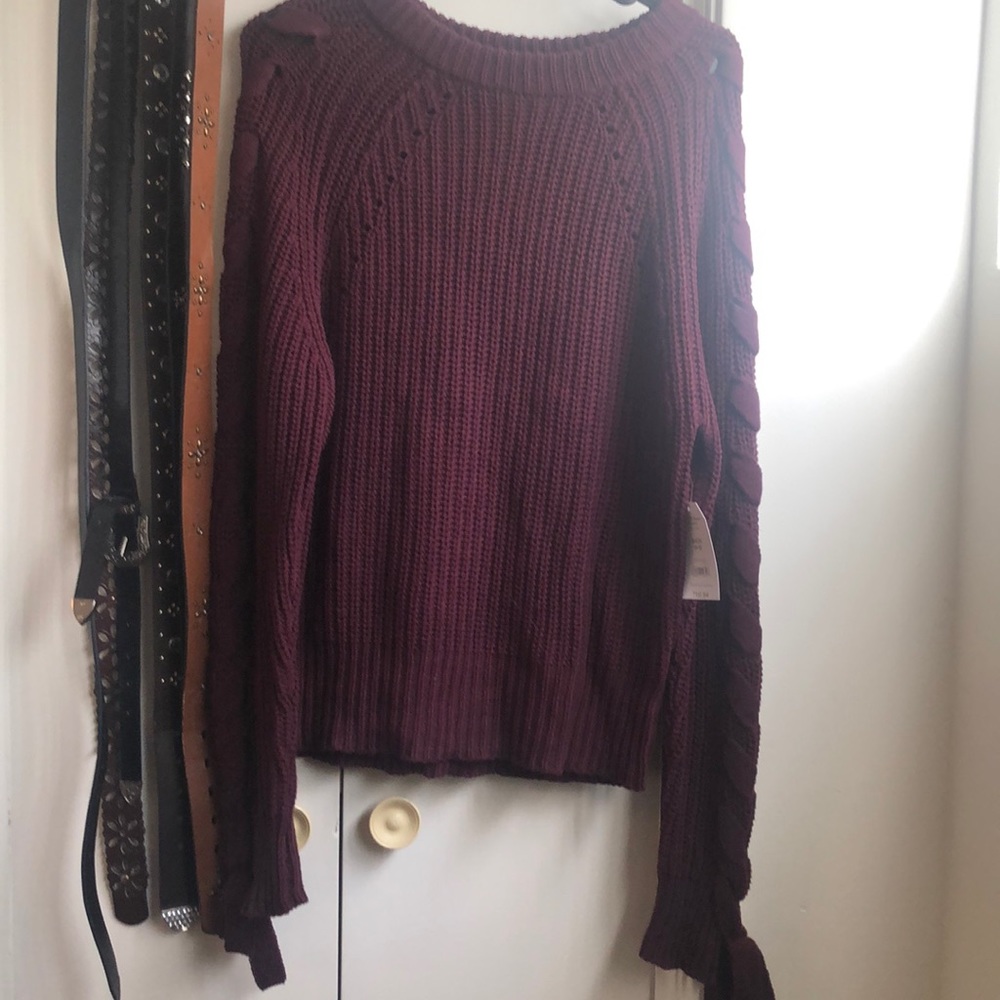 Burgundy sweater